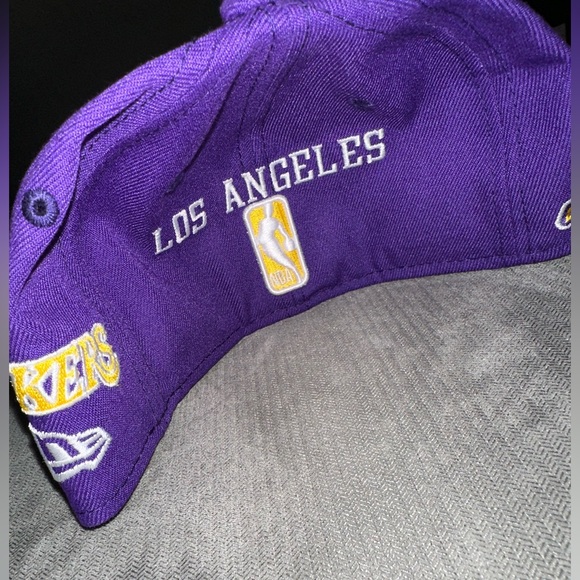 Men's Los Angeles Lakers New Era Purple Multi 59FIFTY Fitted Hat - Picture 13 of 13